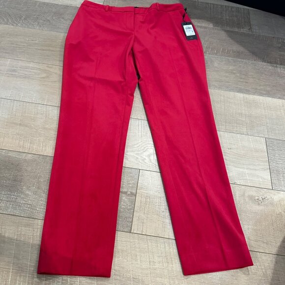 TOMMY HILFIGER WOMENS FUSHIA PINK SIZE 6 NEW RADCLIFFE PANT ANKLE - Picture 1 of 12